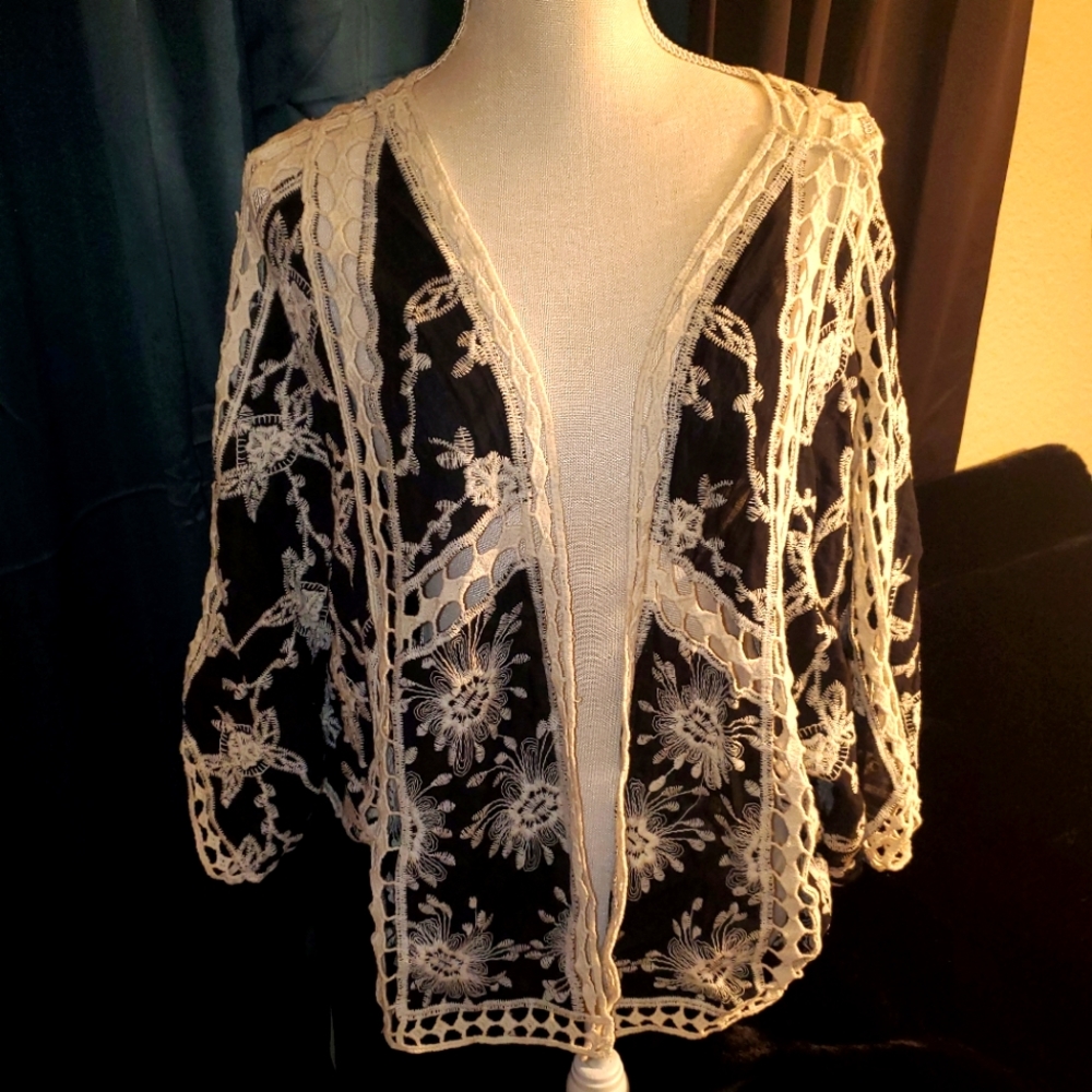 Bohemian Floral Burst Shrug